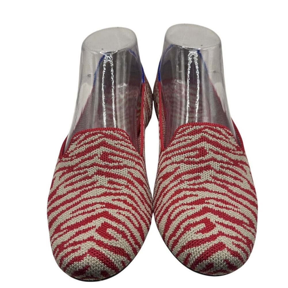 ROTHY’S The Loafer Red Zebra Slip On Shoes Size 7.5